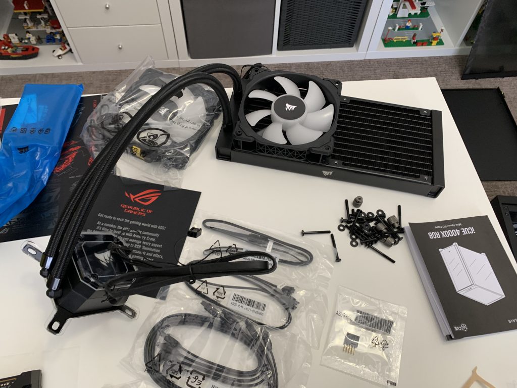 Photo showing the CPU cooler with one of two fans installed