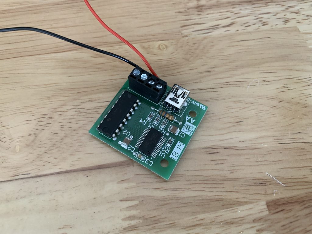 Photo showing the Ultimarc ServoStik Control Board