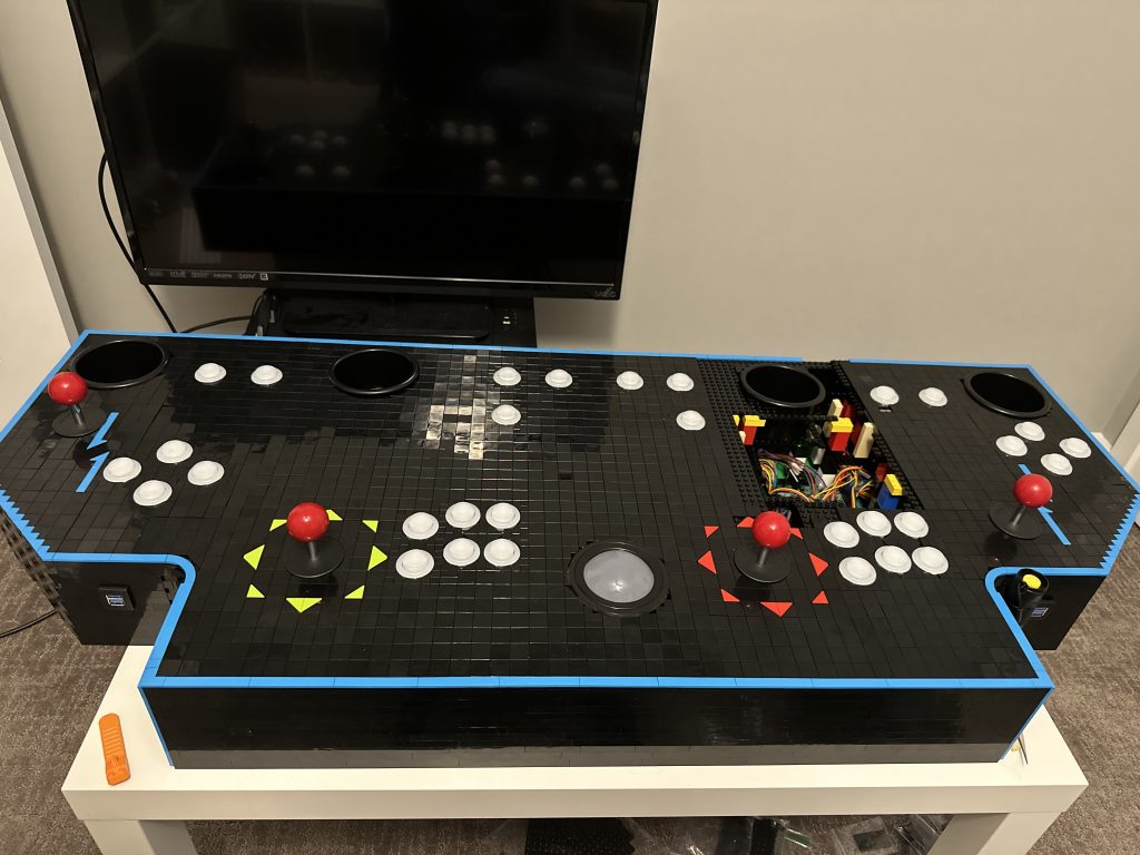 Photo showing a majority of the top now tiled as well.