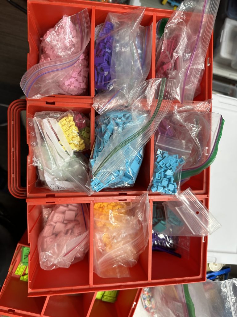 Photo of colored tiles.