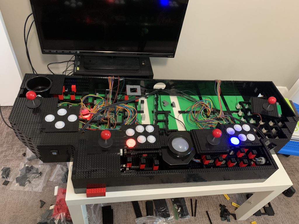 Photo showing the entire control panel, left corner now plated up.