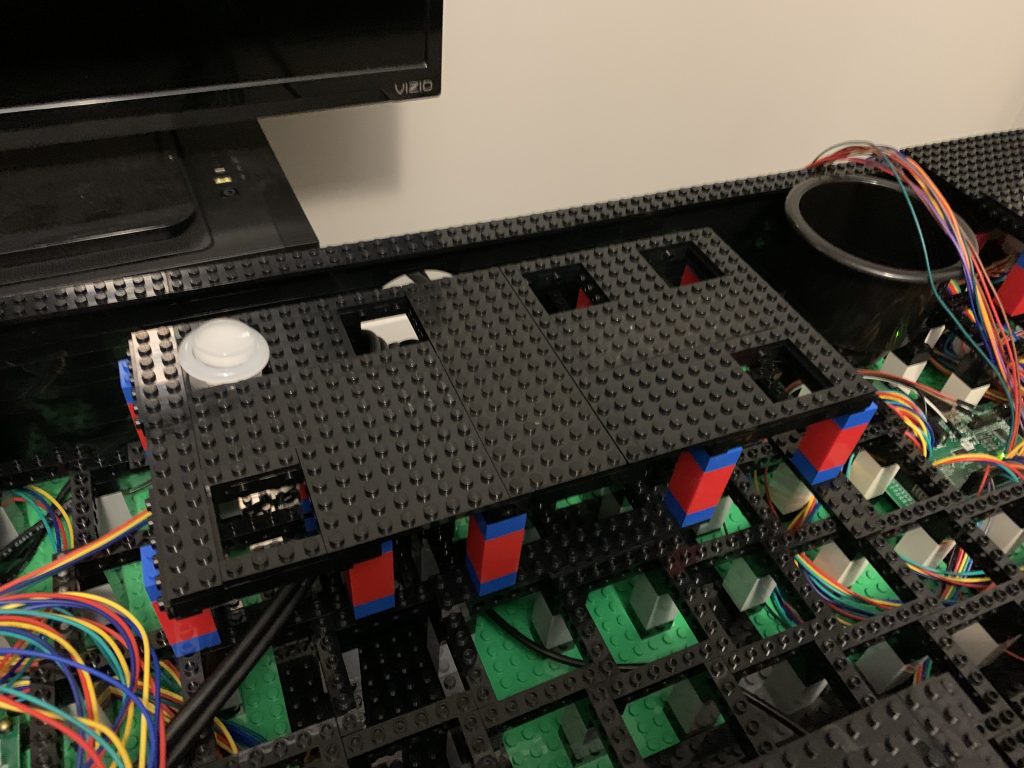 Photo showing admin module with 1 button installed into it within the control panel.