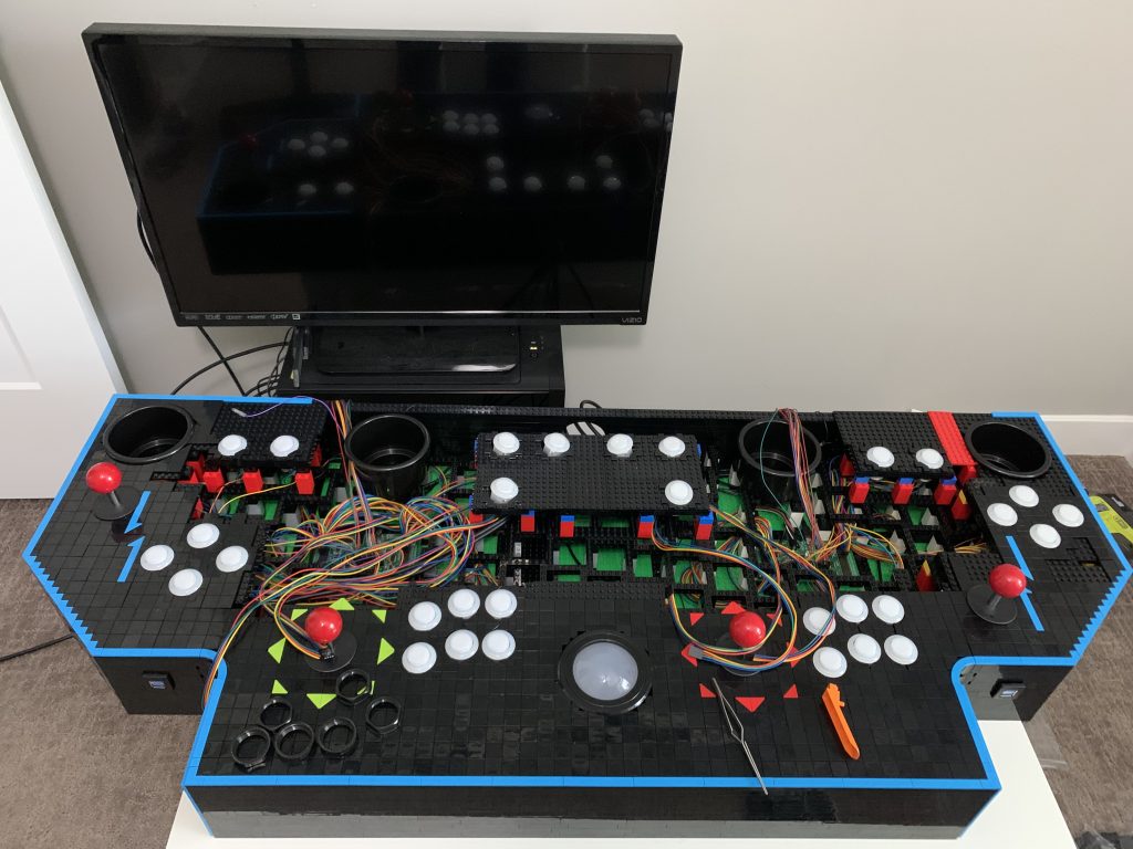 photo of admin button module mounting.