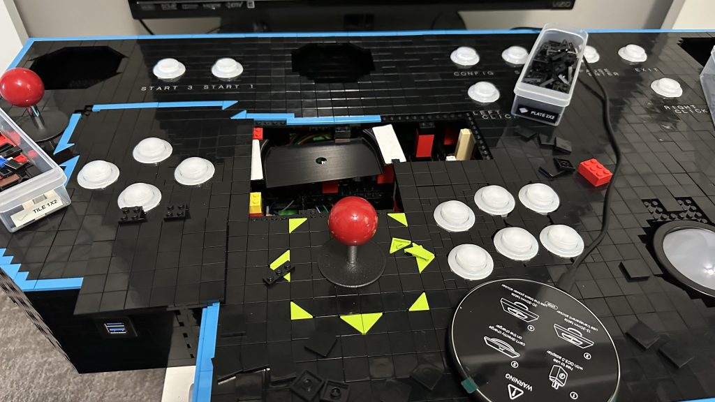 Photo showing a mounting bracket installed that will hold the charging pod