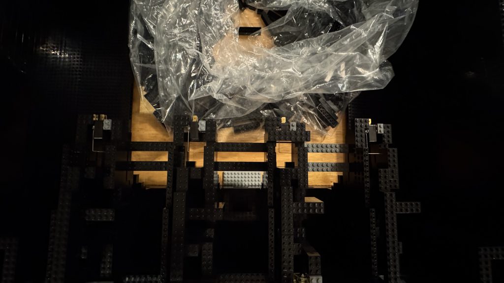 Another top-down photo showing all 4 coin chutes with 4 switches installed