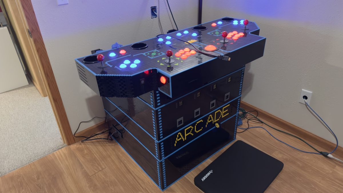 Showing an upgraded arcade cabinet